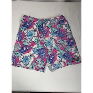 Vineyard and Vines Mens‎ Swim Trunks Large Pink Blue